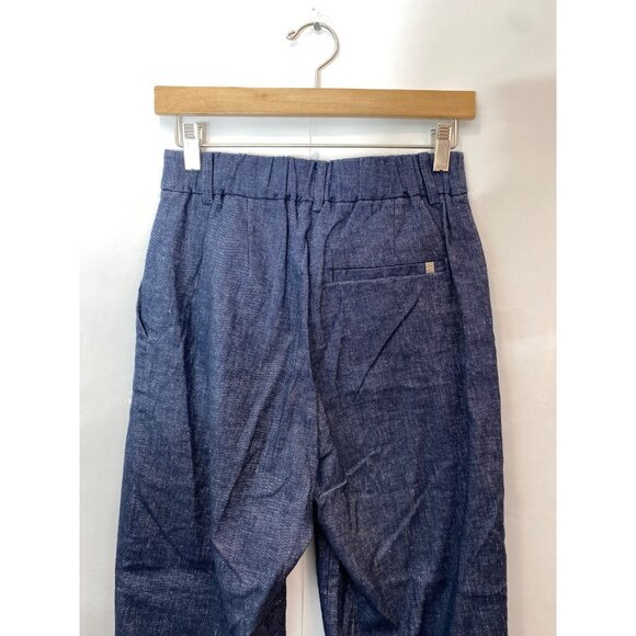 Brochu Walker Women's Talia Pant Straight Leg Ankle Crop Elastic Waist Size XS - Picture 6 of 9